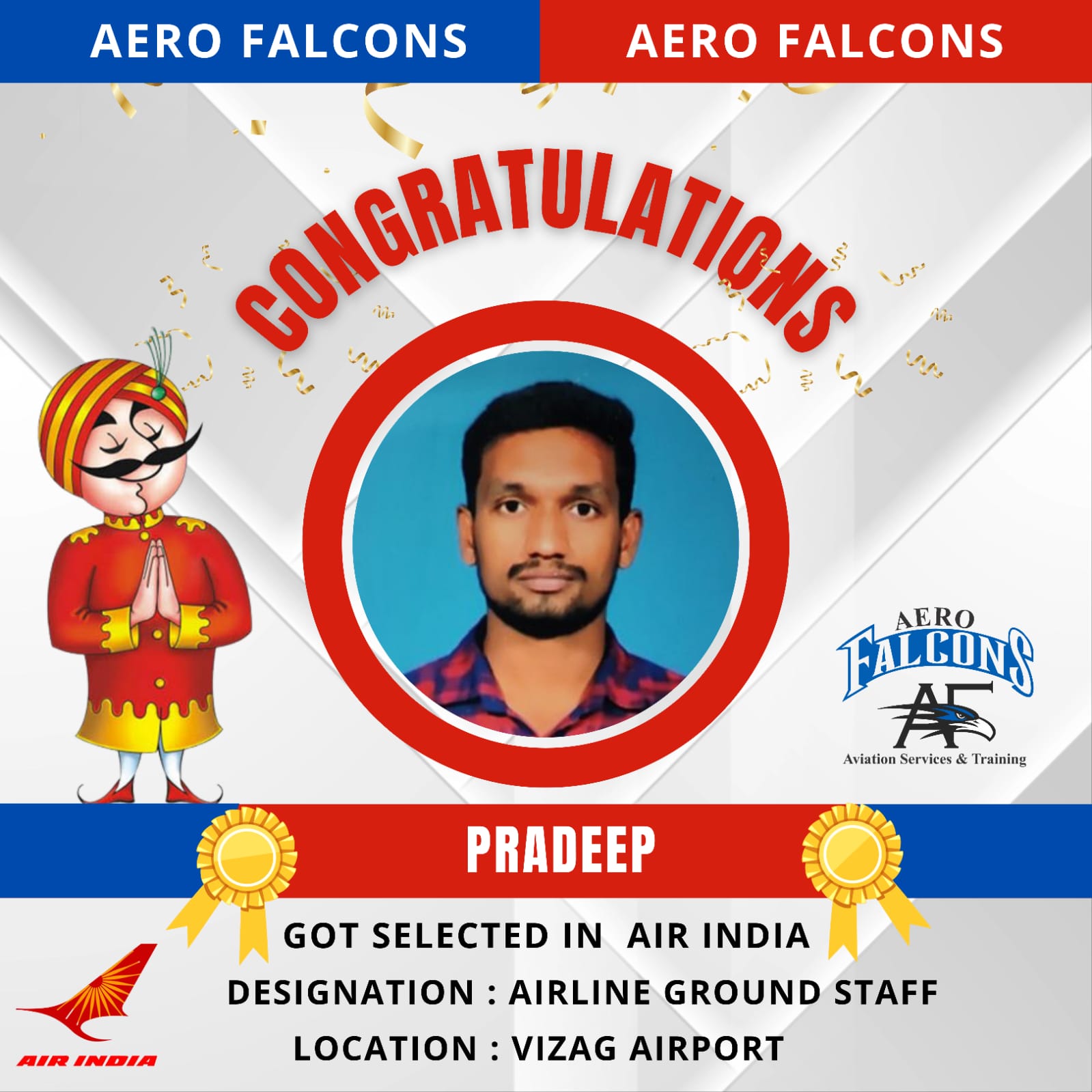 placements for Aerofalcons aviation training academy