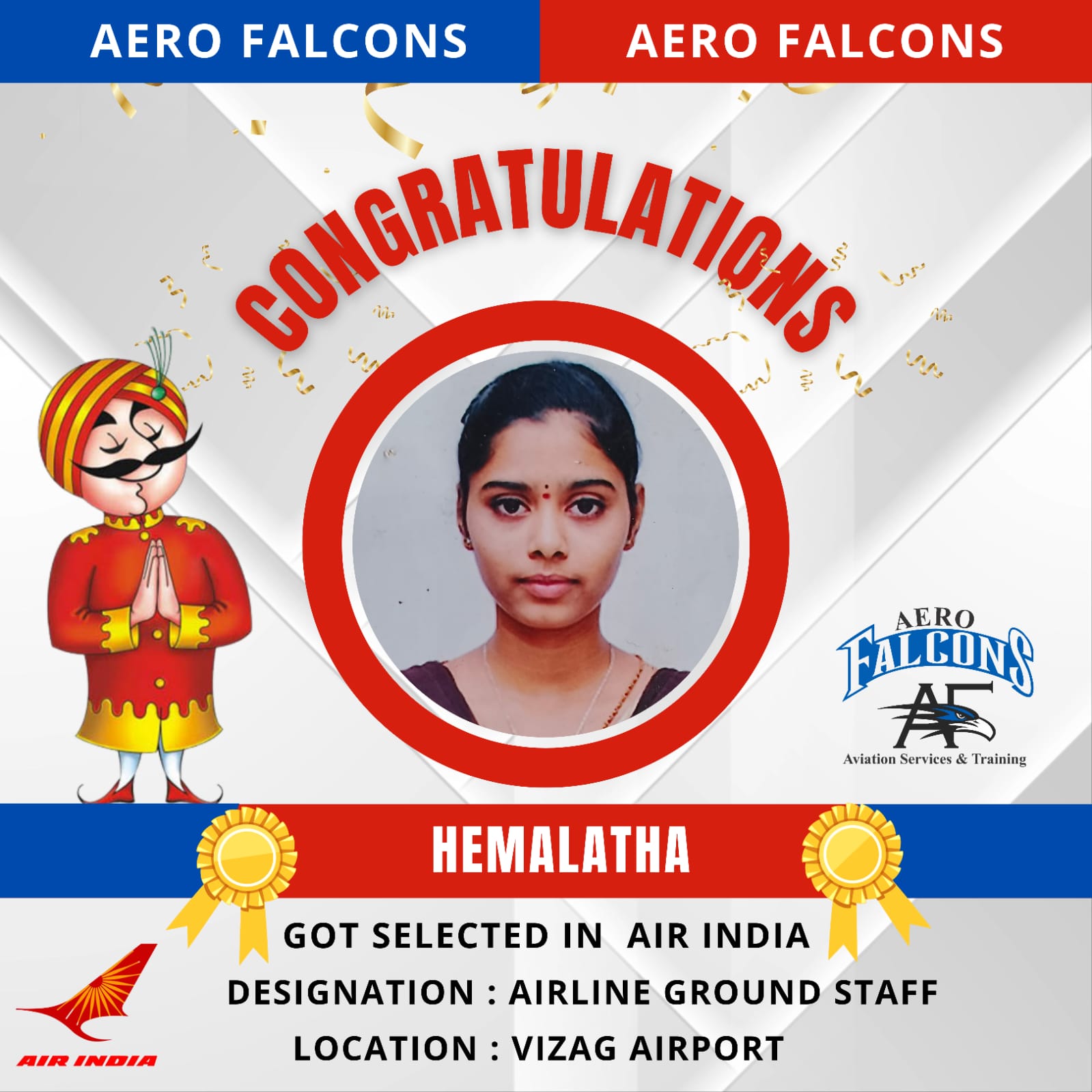 placements for Aerofalcons aviation training academy