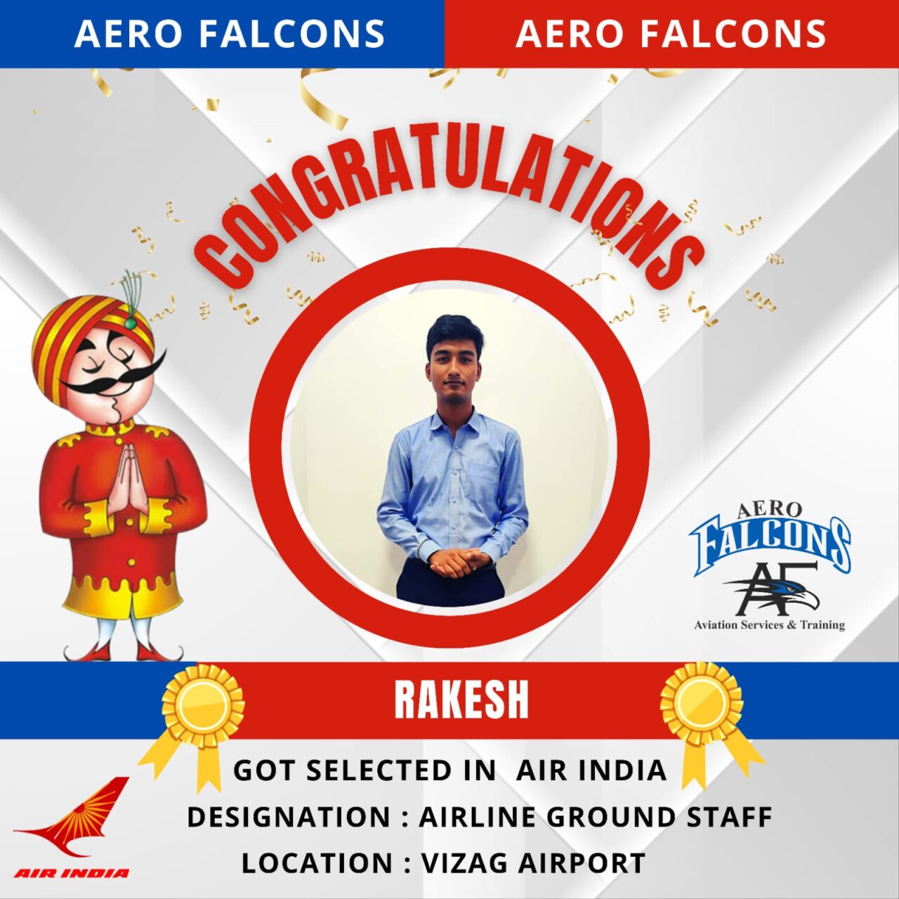 placements for Aerofalcons aviation training academy