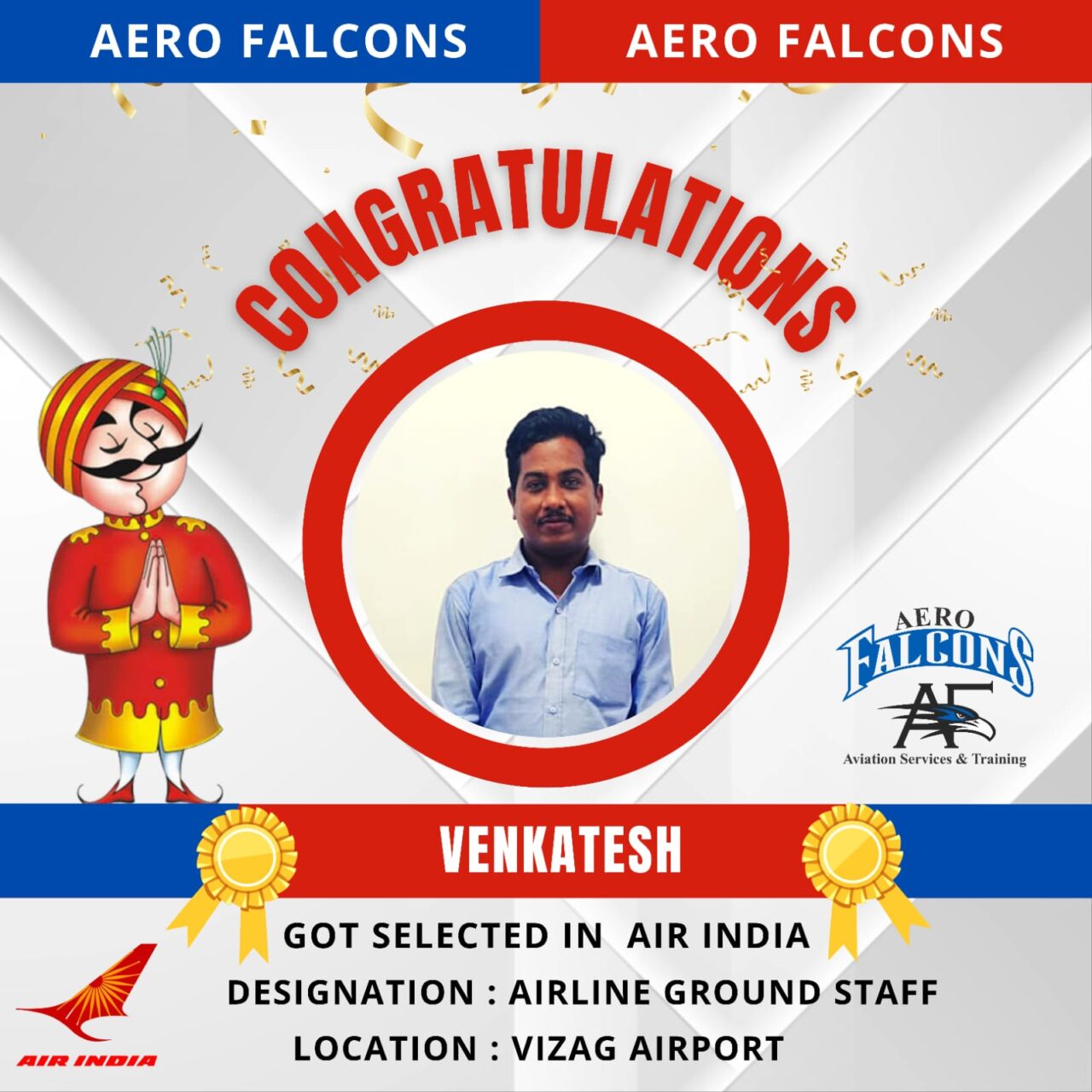 placements for Aerofalcons aviation training academy