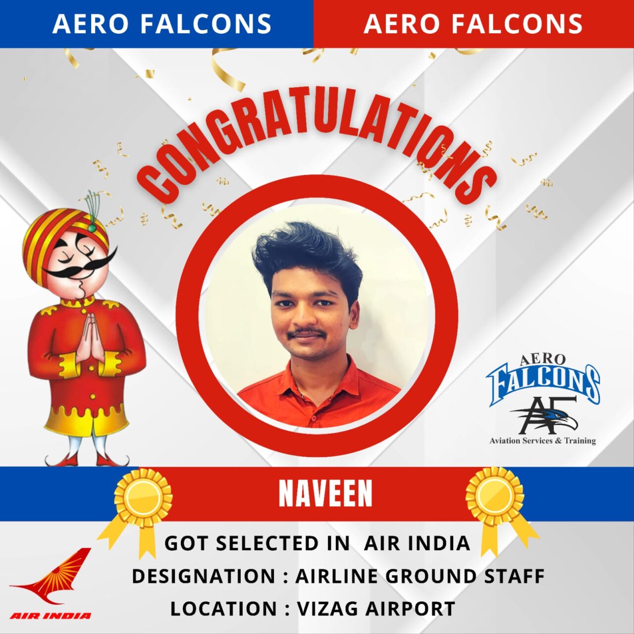 placements for Aerofalcons aviation training academy