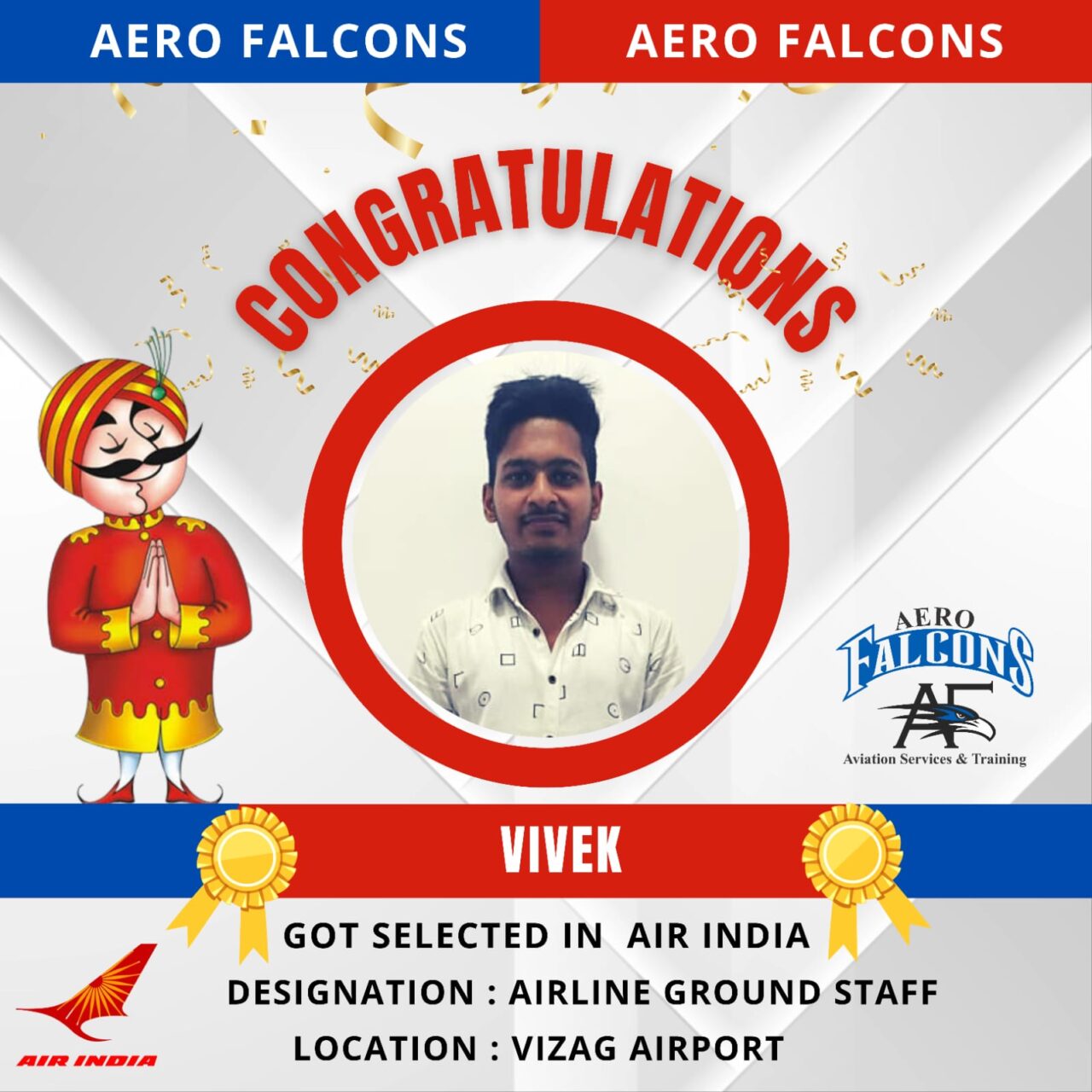 placements for Aerofalcons aviation training academy