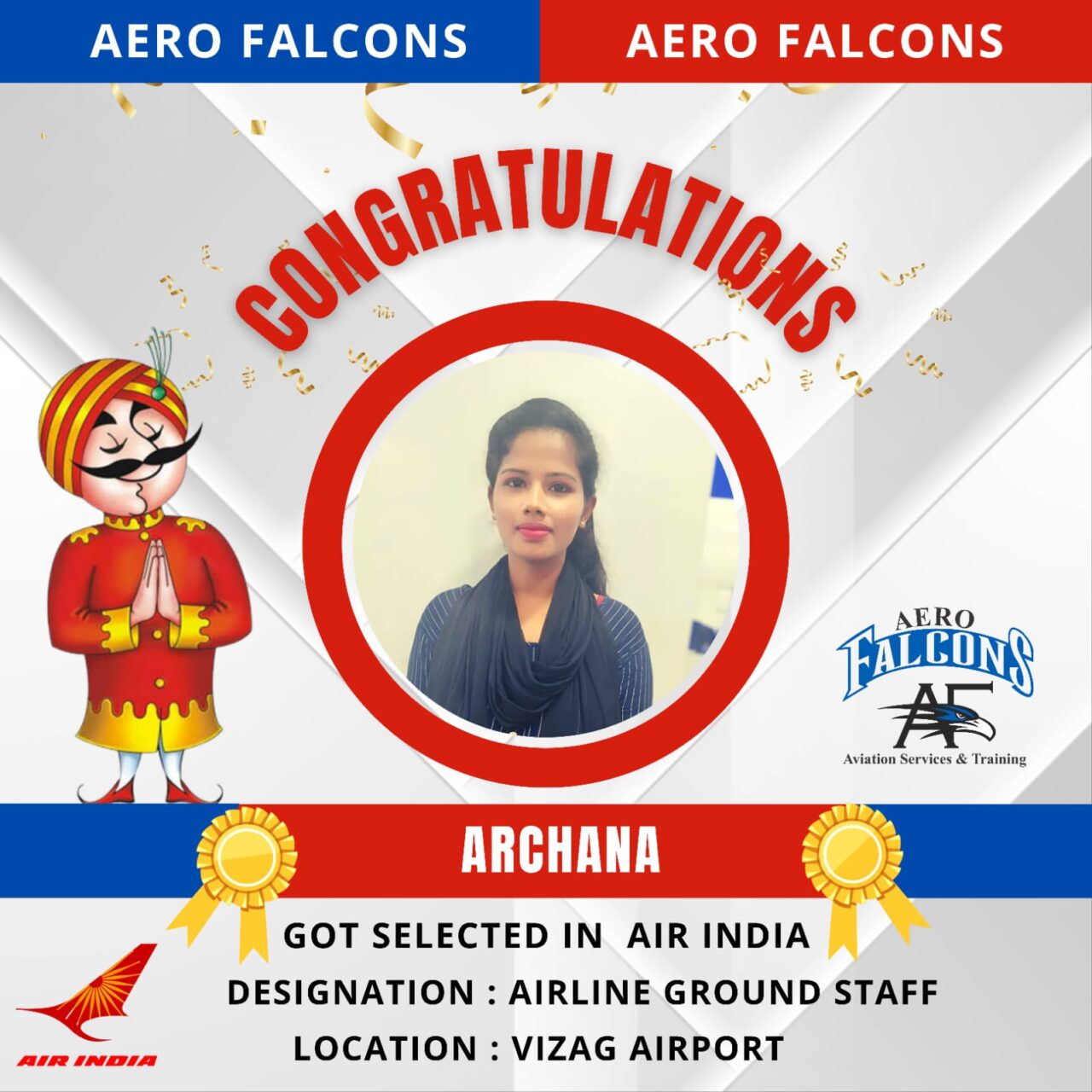 placements for Aerofalcons aviation training academy