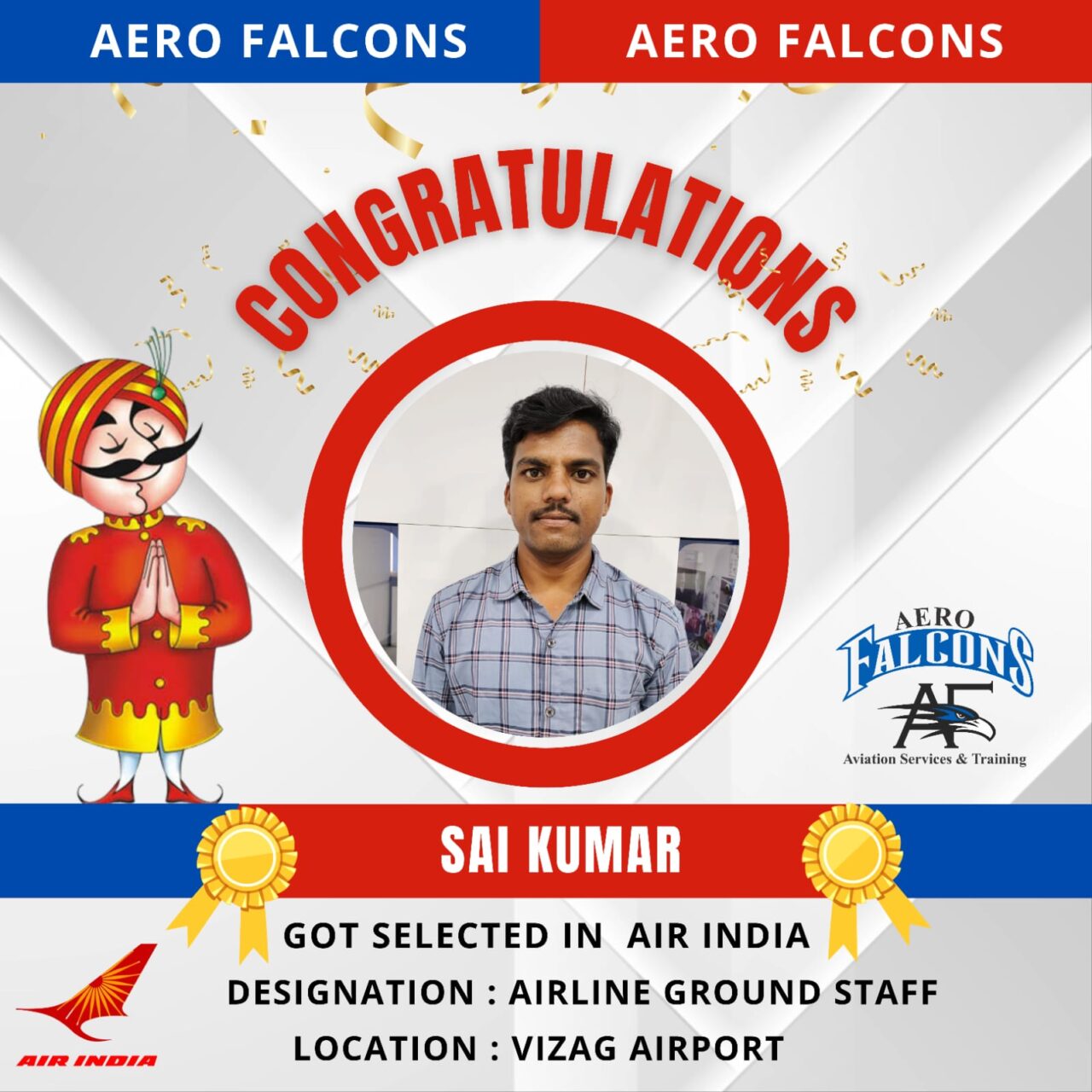 placements for Aerofalcons aviation training academy