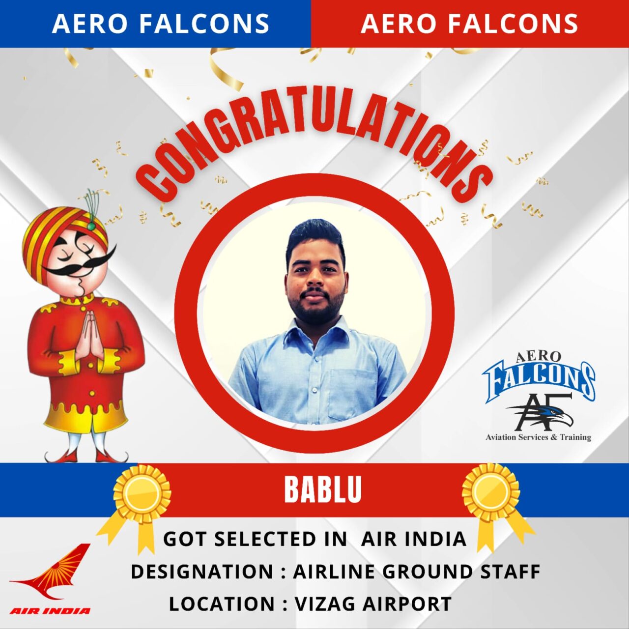 placements for Aerofalcons aviation training academy